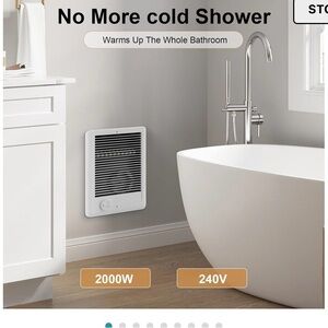 Electric Wall Heater - White